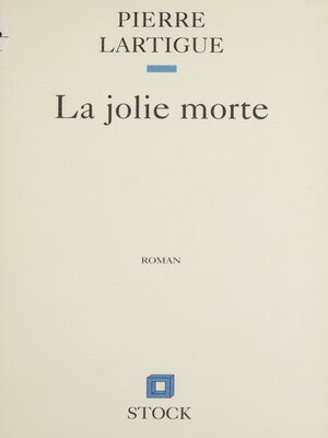 cover image of La Jolie Morte